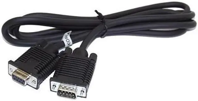 Alt view image 3 of 3 - Cablemax 5ft. Male to Female DB9 Data Cable 9-Conductor Molded Shielded UltraFlex