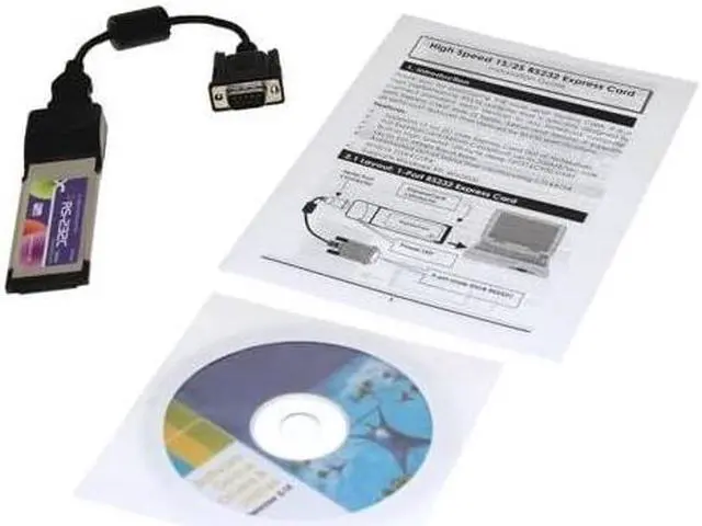 Alt view image 2 of 3 - SERIALGEAR One Port RS-232 ExpressCard DB-9 Dongle for New Laptops