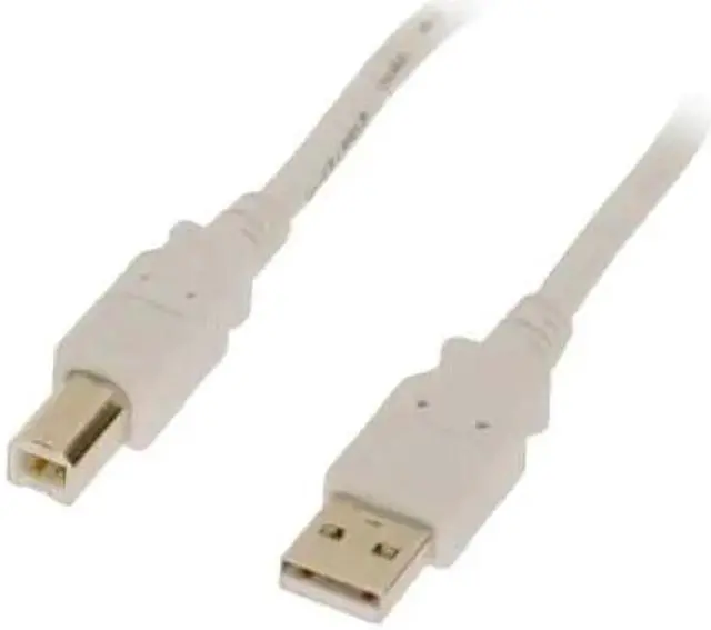 Alt view image 3 of 3 - USBGear 6ft. White USB 2.0 Device Extension Cable A-Male to B-Male