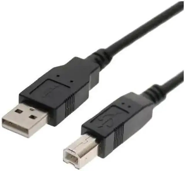 Alt view image 3 of 3 - USBGear 1ft. Black USB 2.0 A to B Device Cable