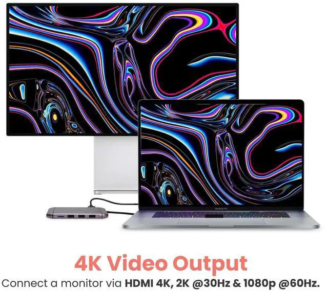 Alt view image 6 of 7 - Gearmo USB-C Hub 9 in 1 Travel Series Portable Docking Station