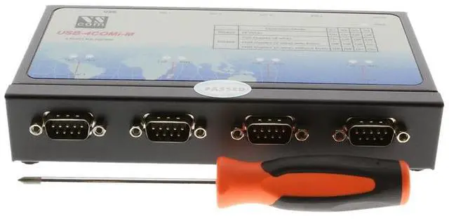 Alt view image 5 of 6 - SERIALGEAR USB-4COMi-M USB to Quad RS-422/485 Metal case with DIN-Rail