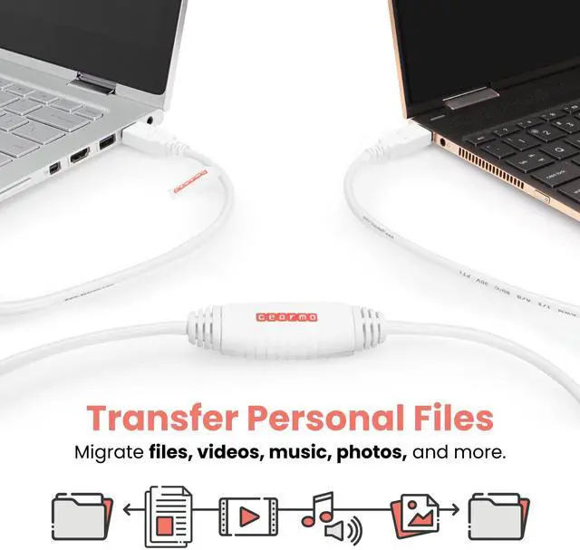 Alt view image 2 of 7 - GearMo Windows 7 Driverless USB 2.0 Data Transfer Cable - Easy File Transfer with Drag and Drop