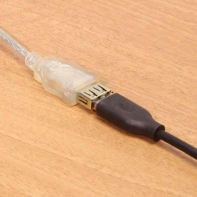 Alt view image 3 of 5 - USBGear 10ft. Clear USB 2.0 Hi-Speed A to A High Performance Extension Cable