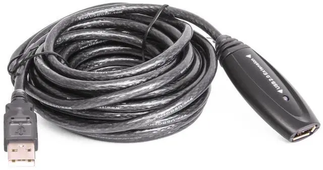 Alt view image 2 of 4 - CABLEMAX USB 2.0 Extension Cable - 16.5ft Length, 480Mbps Repeater w/ Built-In Signal Booster, LED Indicator, No External Power Required