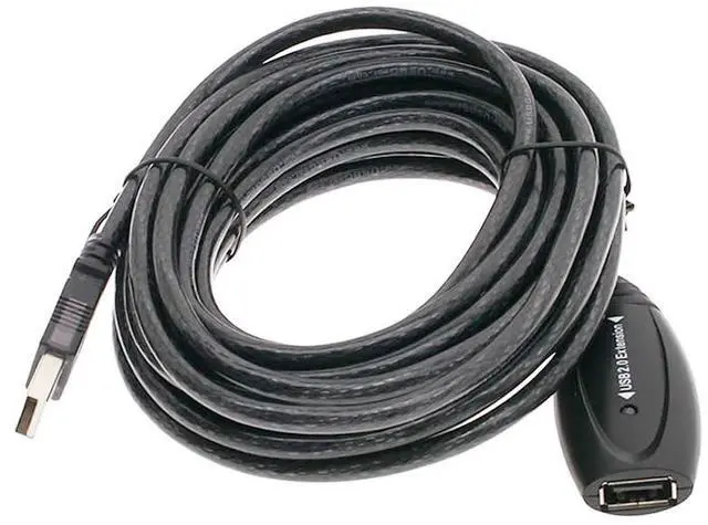 Alt view image 4 of 4 - CABLEMAX USB 2.0 Extension Cable - 16.5ft Length, 480Mbps Repeater w/ Built-In Signal Booster, LED Indicator, No External Power Required