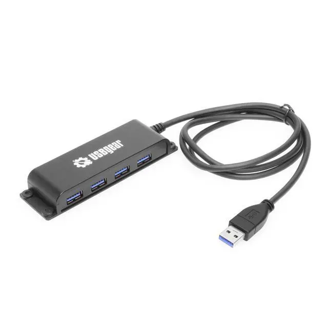 Alt view image 2 of 5 - USBGear 4 Port USB 3.2 Gen 2 10Gbps Hub Type-A Host w/ Screw & Velcro Mount