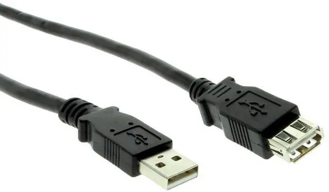 Main image of USBGear Pro-Series USB 2.0 Hi-Speed A to A Extension Cable 6ft. Black