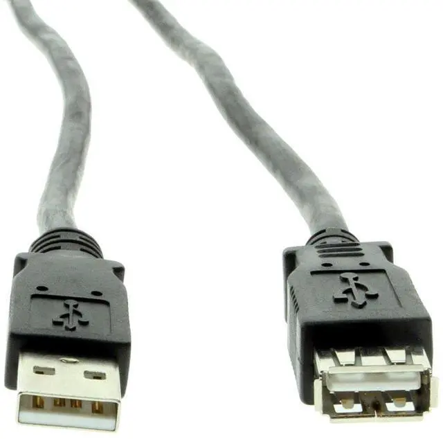 Alt view image 2 of 5 - USBGear Pro-Series USB 2.0 Hi-Speed A to A Extension Cable 6ft. Black