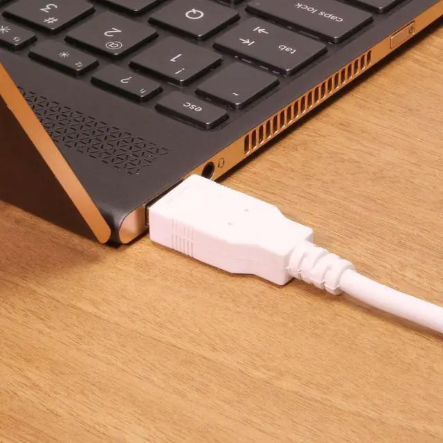 Alt view image 2 of 5 - USBGear 1ft. White USB Cable A to A Extension Cable USB 2.0 High-Speed UltraFlex