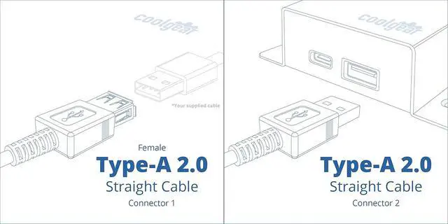 Alt view image 5 of 5 - USBGear 6ft. Clear USB 2.0 Hi-Speed A to A High Performance Extension Cable