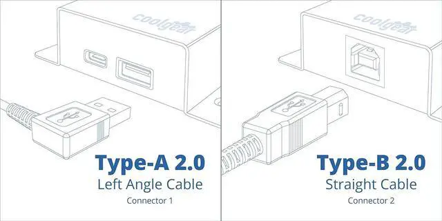 Alt view image 2 of 5 - 6FT Type-A Right Angle to B Straight High-Speed USB 2.0 White Cable