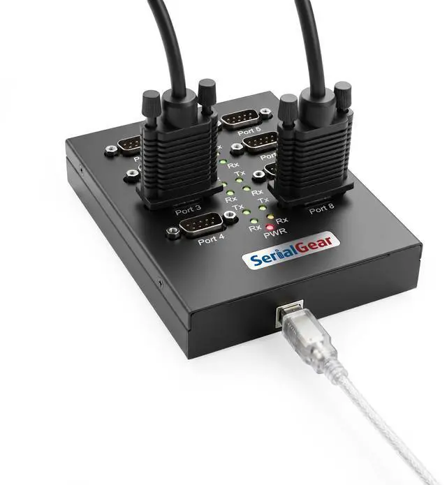 Alt view image 4 of 5 - Coolgear USB 2.0 Serial High-Speed Adapter Box Industrial 8-Port RS-232 FTDI