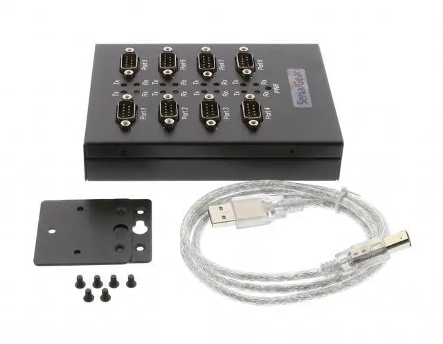 Alt view image 5 of 5 - Coolgear USB 2.0 Serial High-Speed Adapter Box Industrial 8-Port RS-232 FTDI