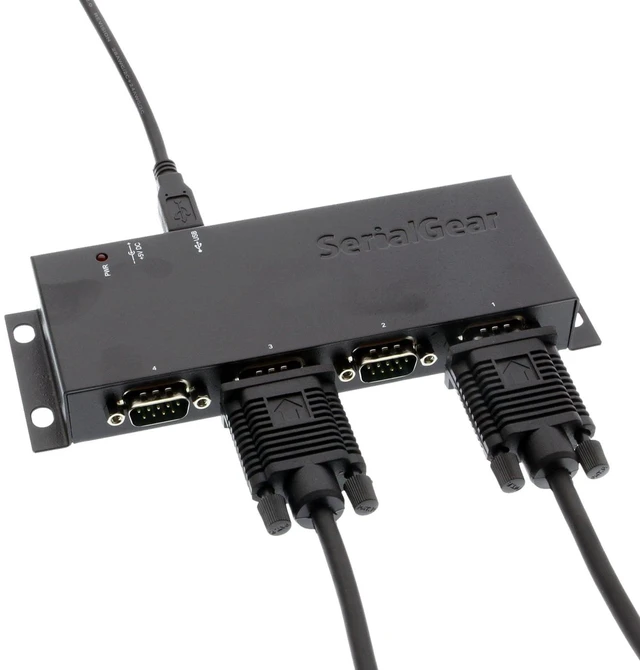 Alt view image 6 of 7 - SERIALGEAR USB to Serial 4-Port DB-9 RS-232 Adapter with FTDI Chipset