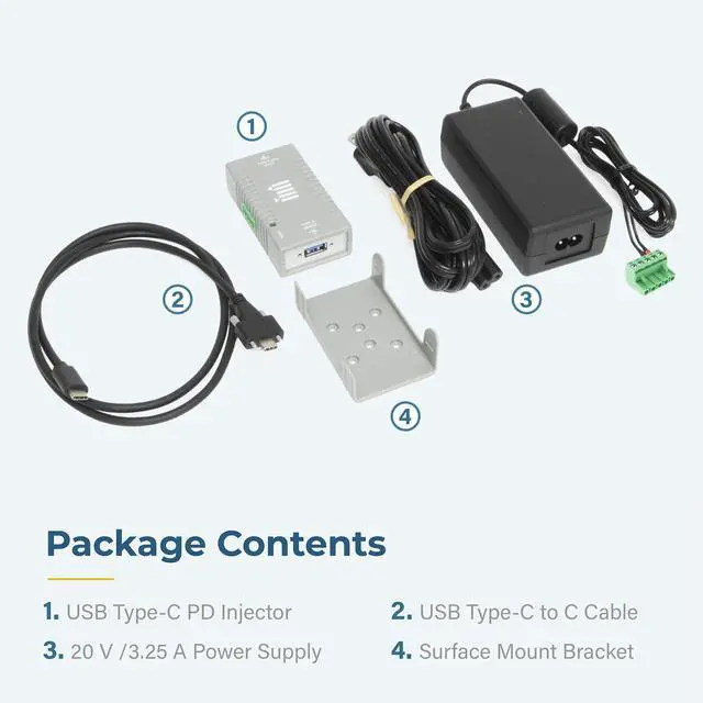 Alt view image 5 of 7 - Coolgear USB-C to USB-A Power Delivery Adapter with Mounting Kit - CG-UCUSBPD