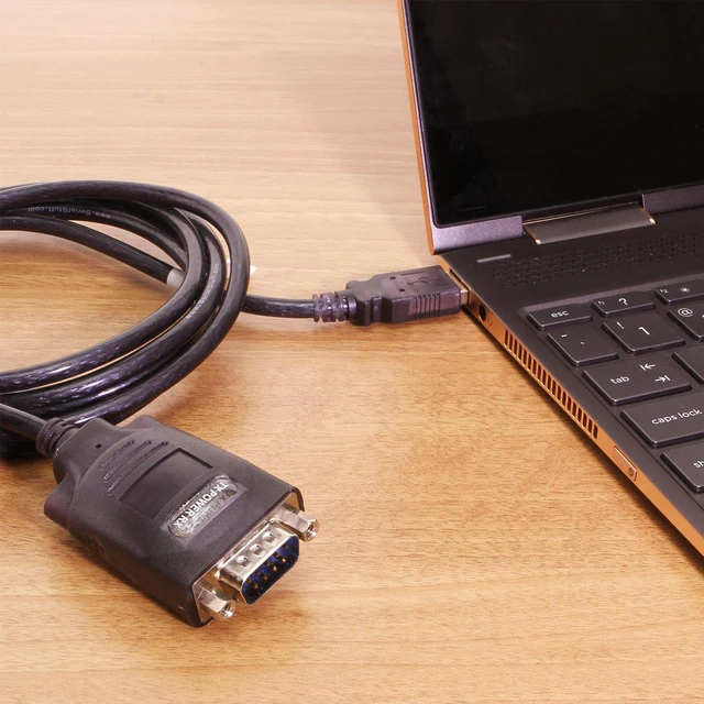 Alt view image 3 of 6 - Coolgear 6ft USB to DB-9 RS232 Serial Converter with FTDI Chipset