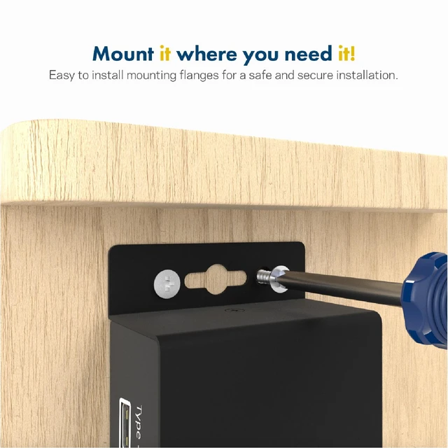 Alt view image 4 of 6 - Coolgear ChargeIT! Mini 100W USB Type C PD Charger