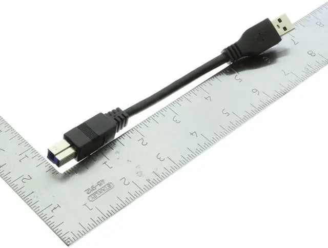 Alt view image 3 of 3 - USB 3.0 Cable - Mini 6 inch A to B device cable