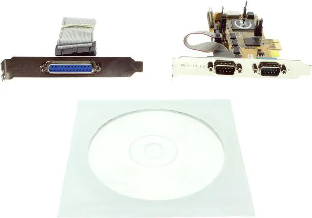 Alt view image 5 of 5 - CableMax 4 port Serial RS-232 and 1 LPT port I/O PCI-Express 1x Card