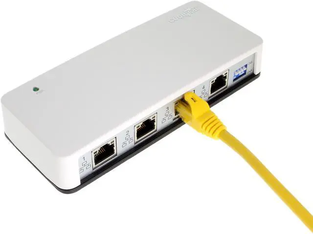Alt view image 5 of 8 - Coolgear 4-Port Gigabit Ethernet to USB3.1 Gen1 Adapter w/Mounting Kit