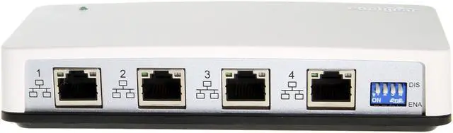 Main image of Coolgear 4-Port Gigabit Ethernet to USB3.1 Gen1 Adapter w/Mounting Kit