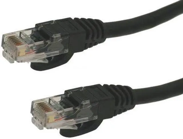 Main image of CableMAX 8ft Black Cat6 Snagless RJ45 Ethernet Patch Cable 24AWG 550MHZ Stranded UTP
