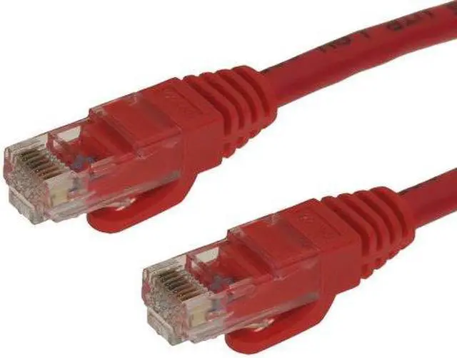 Main image of CableMAX 6ft Red Cat6 Snagless RJ45 Ethernet Patch Cable 24AWG 550MHZ Stranded UTP