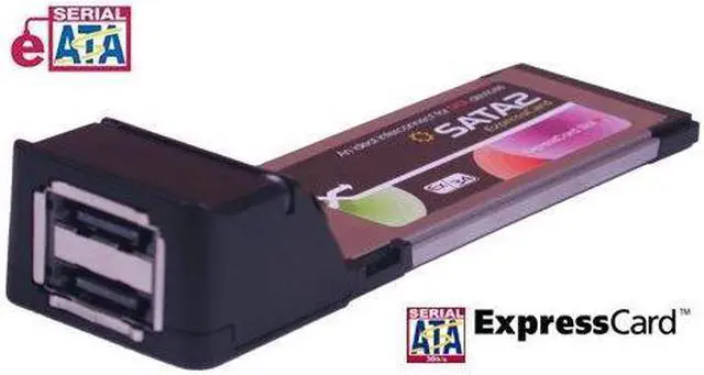 Main image of CoolGear 2-Port SATA2 Express Card/34mm Dual eSATA for New Laptops