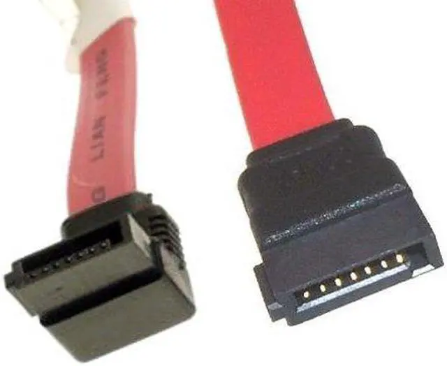 Main image of 30in Red SATA Device Cable Straight to Left Angle