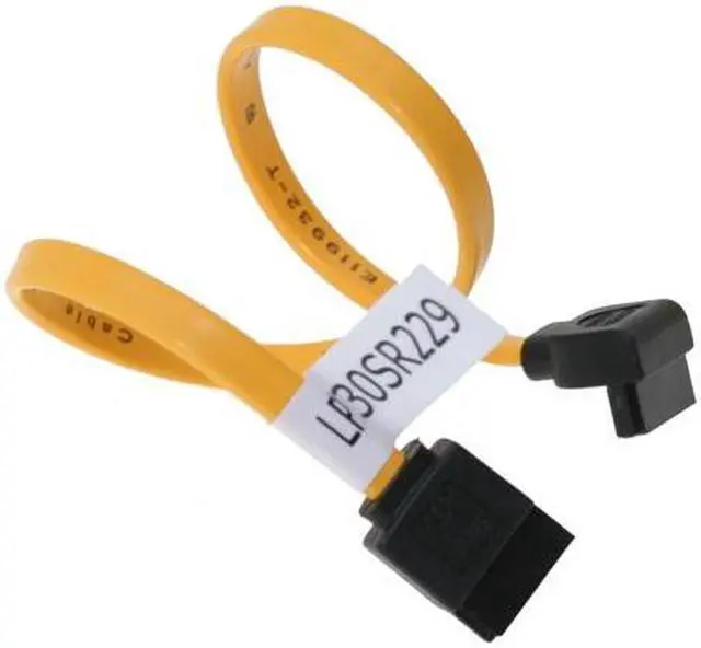 Main image of 19 Inch Low Profile Right to Straight UltraFlexi SATA II 3Gb/s SATA Cable