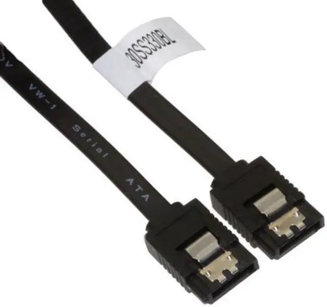 Main image of 39 inch Black SATA III Cable W/ Latch