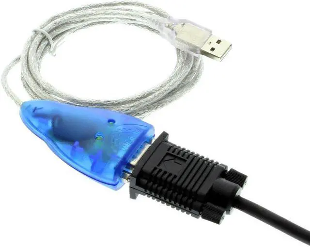 Alt view image 2 of 5 - USBGear 6ft. USB 2.0 to RS-232 DB-9 Serial Adapter w/ 15kV ESD Protection & FTDI Chipset