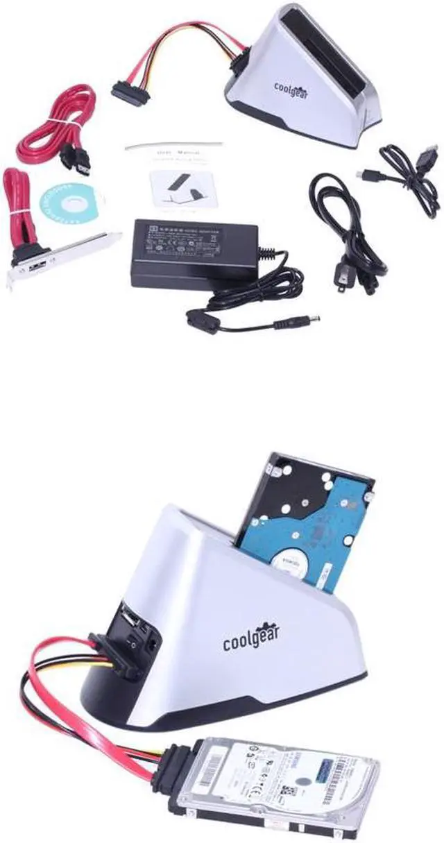 Alt view image 5 of 7 - CoolGear 1:1 HDD COPY Adapter Dock MINI HARD DISK DRIVE DUPLICATOR & DOCK