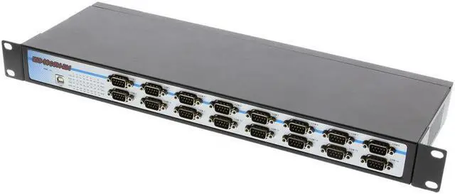 Alt view image 2 of 5 - SerialGear 16 Port Rack Mountable RS-232 USB-to-Serial Adapter with Built in Power Supply
