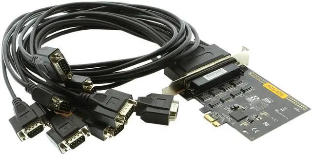 Main image of CoolGear 8-Port RS-232 PCI Express Serial Board with Oxford Chip