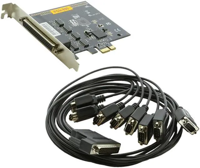 Alt view image 2 of 5 - CoolGear 8-Port RS-232 PCI Express Serial Board with Oxford Chip