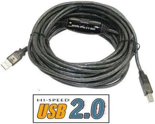 Alt view image 4 of 4 - USBGear 25ft Hi-Speed USB 2.0 Active Cable A Male to B Male  Japan NEC Chip