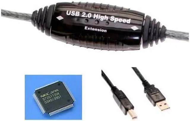 Alt view image 3 of 4 - USBGear 25ft Hi-Speed USB 2.0 Active Cable A Male to B Male  Japan NEC Chip