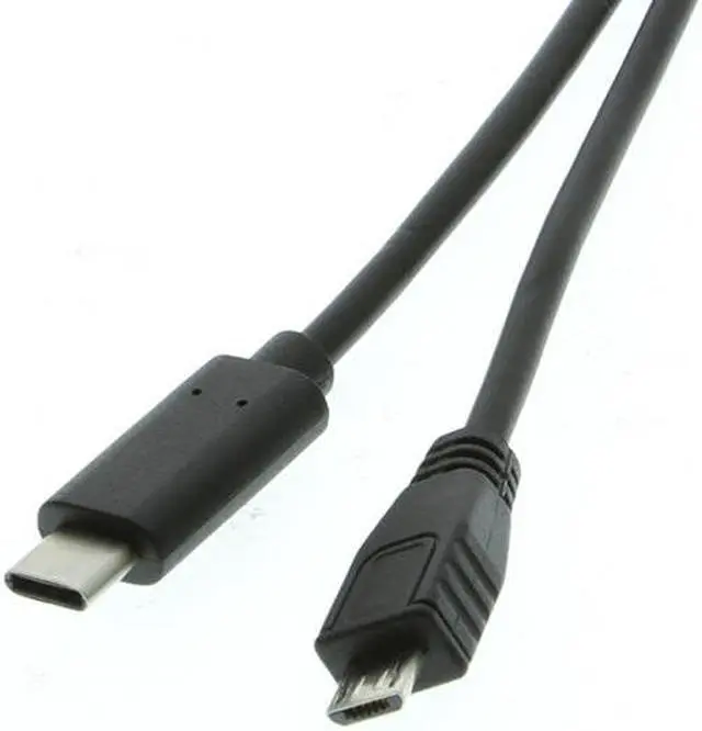 Alt view image 3 of 5 - Cablemax 1 Meter USB 2.0 Type-C Male to Micro-B Male USB Cable
