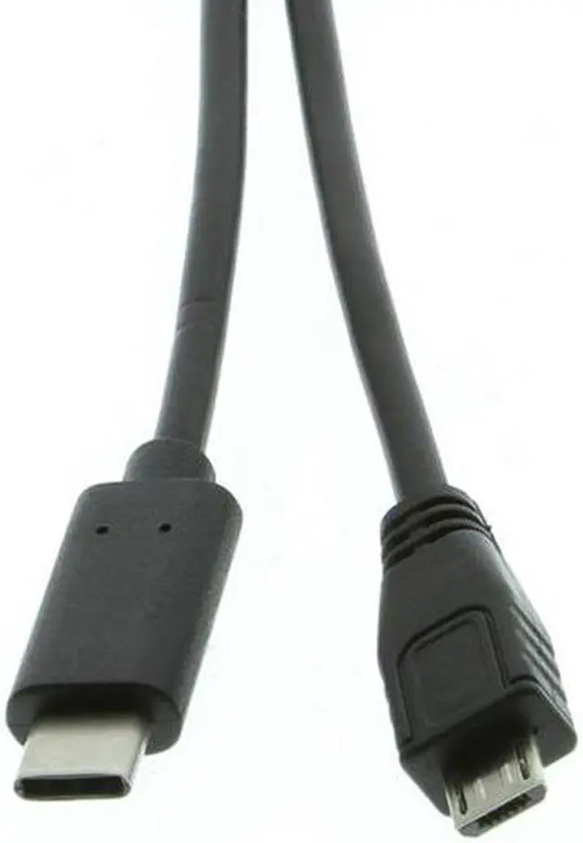 Alt view image 4 of 5 - Cablemax 1 Meter USB 2.0 Type-C Male to Micro-B Male USB Cable