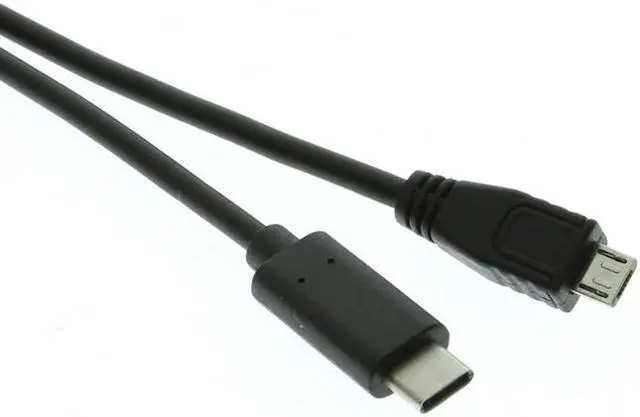 Alt view image 5 of 5 - Cablemax 1 Meter USB 2.0 Type-C Male to Micro-B Male USB Cable