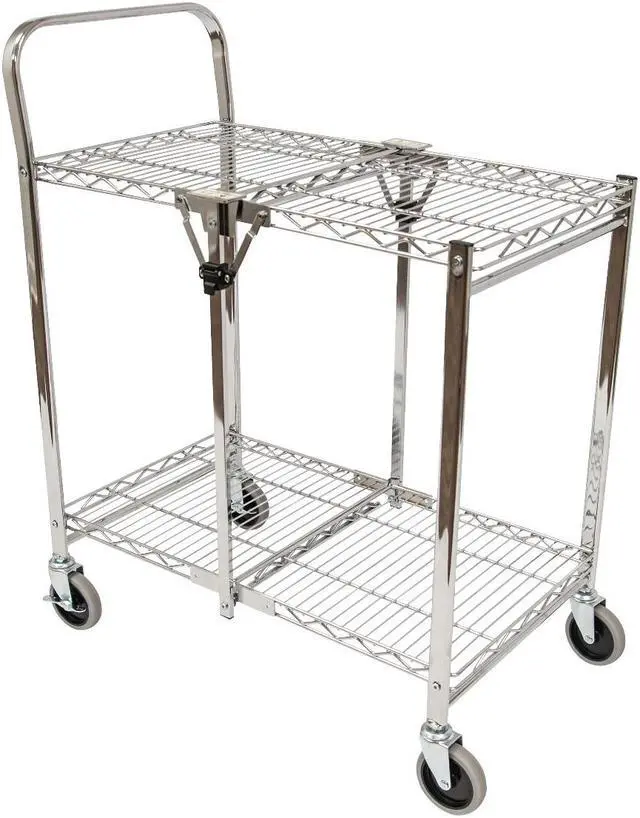 Alt view image 15 of 20 - WSCC-2 - Two-Shelf Collapsible Wire Utility Cart