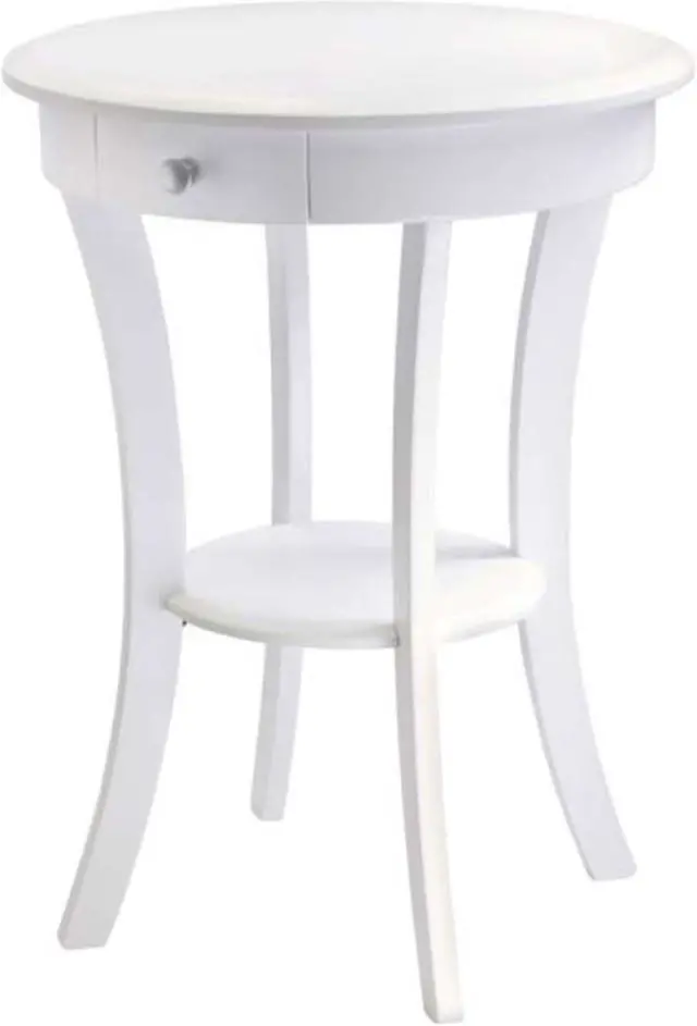 Alt view image 8 of 13 - Sasha Round Accent Table In White By Winsome