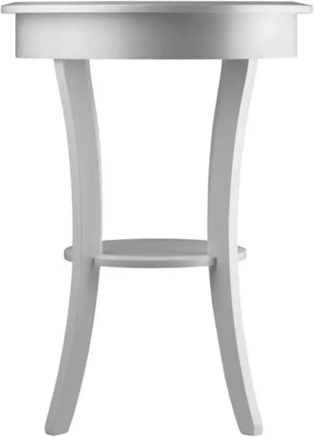 Alt view image 11 of 13 - Sasha Round Accent Table In White By Winsome