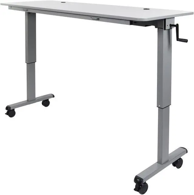 Alt view image 6 of 20 - Luxor STAND-NESTC-72 is a 72" Adjustable flip top Table wih a Crank Handle