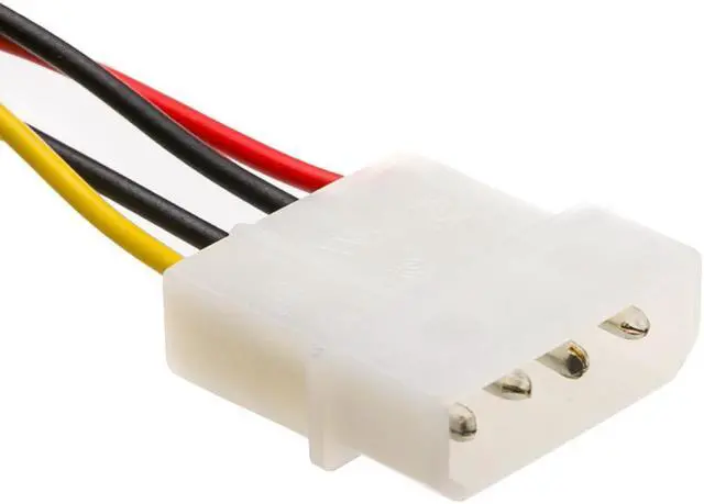 Alt view image 3 of 5 - Cable Wholesale 4 Pin Molex to Floppy Power Cable, 5.25 inch Male to 3.5 inch Female, 6 inch