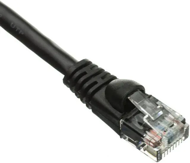 Main image of CableWholesale Cat5e Ethernet Patch Cable Snagless Molded Boot 25 foot - Black