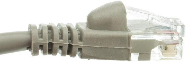 Alt view image 2 of 6 - CableWholesale 10X6-02135 Cat5e Gray Ethernet Patch Cable Snagless Molded Boot 35 foot