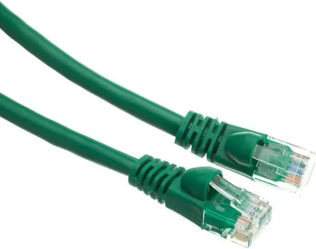 Alt view image 2 of 6 - CableWholesale 13X6-05115 Cat6a Green Ethernet Patch Cable  Snagless Molded Boot  500 MHz  15 foot